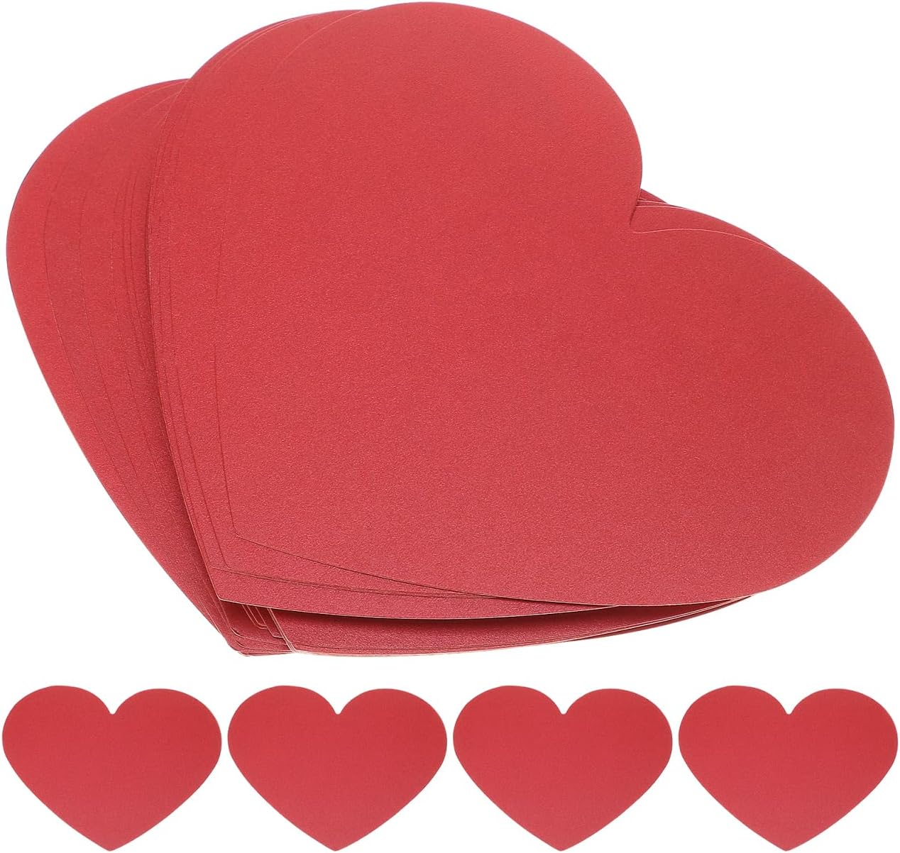 STOBOK 40pcs Love Card Heart Shaped Cards Heart Die Cuts Large Heart Paper Cutouts Heart Decor Heart Decorations Mold Kit Small Cards Valentines Cards Valentine Card Kit Red Love Paper