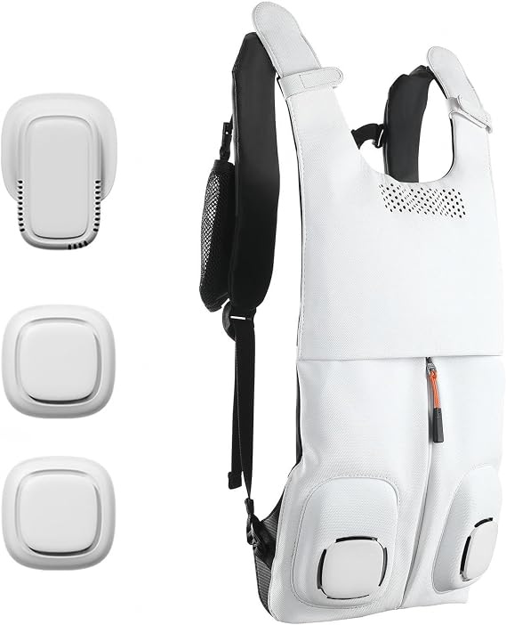 Air Conditioned Jacket with 2 Fans+1Gel Cooling Main Unit, Cool Vest Lightweight Cool Vest for Hot Weather Outdoor Working