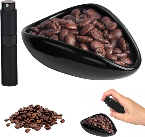 Ceramic Coffee Dosing Cup and Spray Bottle Set Coffee Bean Weighing Cup