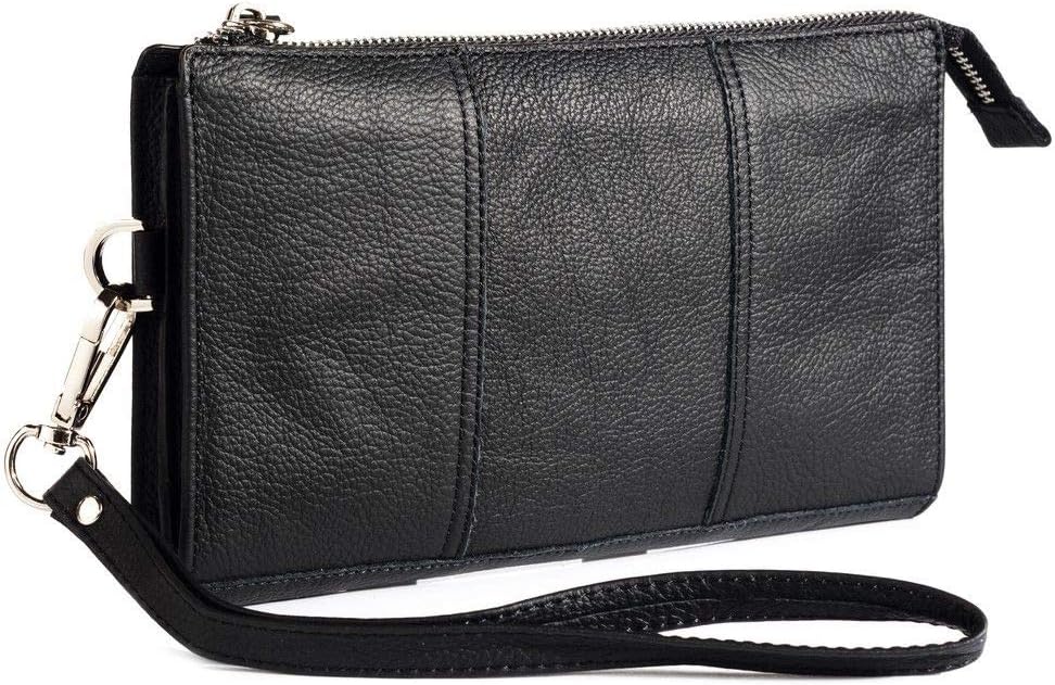 Genuine Leather Case New Design Handbag for NOKIA 1280 PHONE - Black