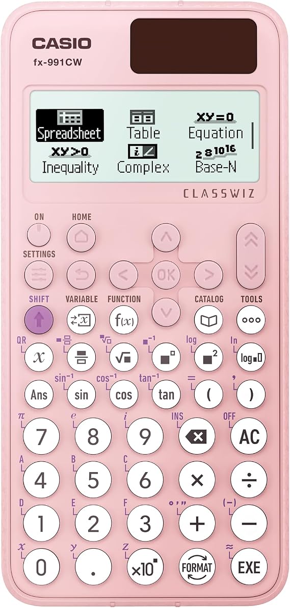 Casio FX-991CW-W-DT ClassWiz Pembe Bilimsel Fonksiyonlu Hesap Makinesi
