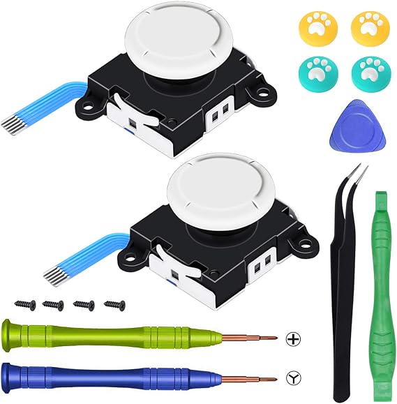 Replacement Joystick for Nintendo Switch lite, 2pcs Repair Joystick Replacement Tool Kit for Switch lite and Nintendo Joycon Controller
