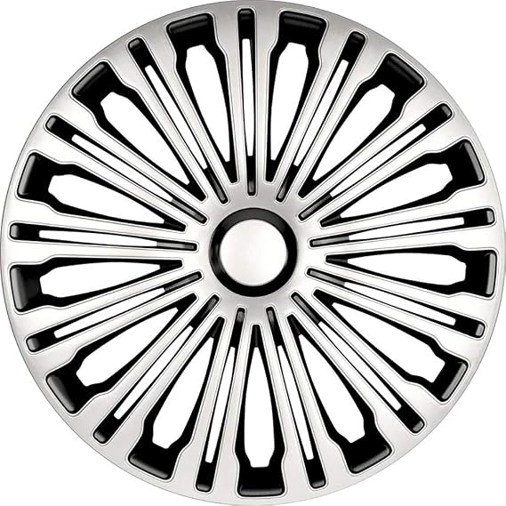 AutoStyle Set of 4 wheel covers Volante 17-inch silver/black