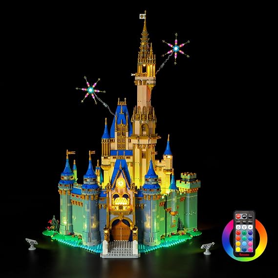 BRIKSMAX Led Lighting Kit for LEGO-43222 Disney Castle - Compatible with Lego Disney Building Blocks Model- Not Include Lego Set