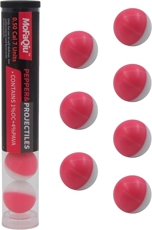 50 Cal(1% OC+4% PAVA) Pepper Balls,Nanopowder,Fracture Groove Design,Laser Welding,Pepper Self Defense Balls, Pepper riot Control Balls