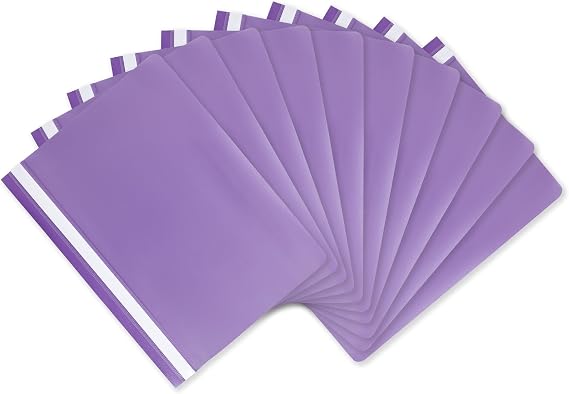 Hamelin A4 Purple Polypropylene Project Folders, Pack of 25 - Durable, Lightweight, and Vibrant