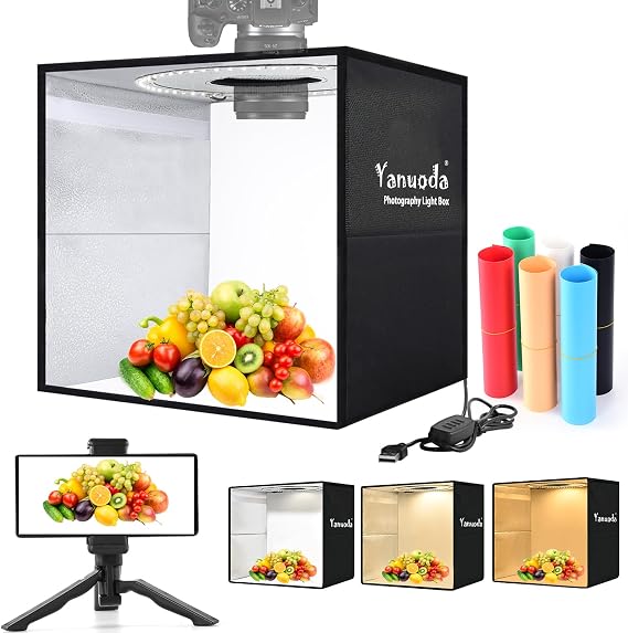 Photo Light Box 12“x12", 120 LED Studio Tent for Jewellery & Small Products