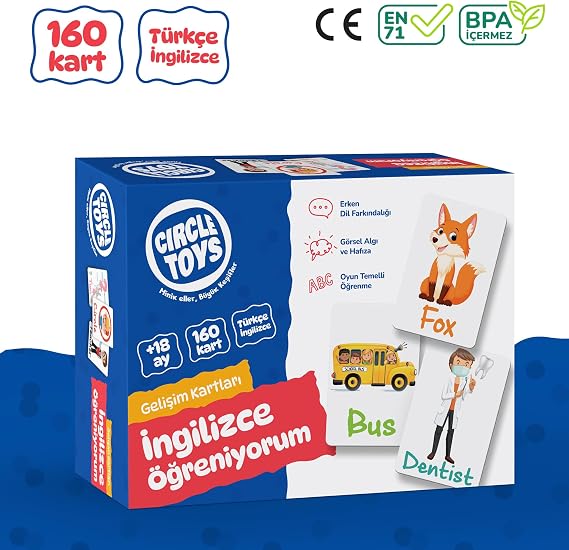 CIRCLE TOYS CRCL004 İngilizce Öğreniyorum, Çok Renkli