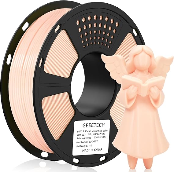 Geeetech PETG Filament 1.75 mm 3D Printer Filament 1 kg per Spool Skin Colour