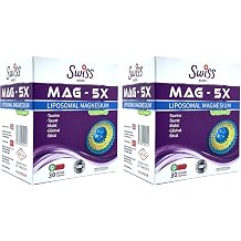 Swiss Bork® MAG - 5X Magnezyum 450 mg 30 Vegan Kapsül (2 paketi)