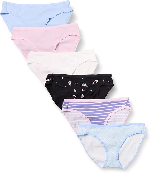 Amazon Essentials Women's Cotton Bikini Brief Underwear (Available in Plus Size)