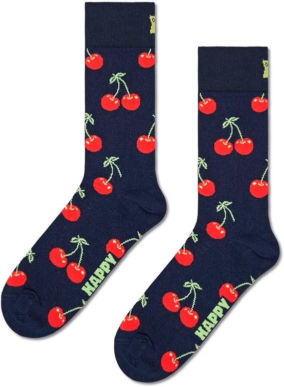 Happy Socks, Crew Socks, Optical Illusion Patterns Socks for Men and Women