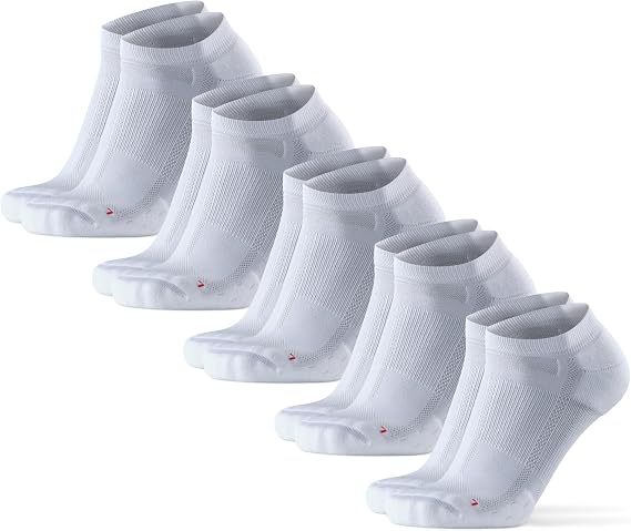 DANISH ENDURANCE Running Socks Men, Non-Slip, Anti-Blister Socks, Men and Women, 5 Pack