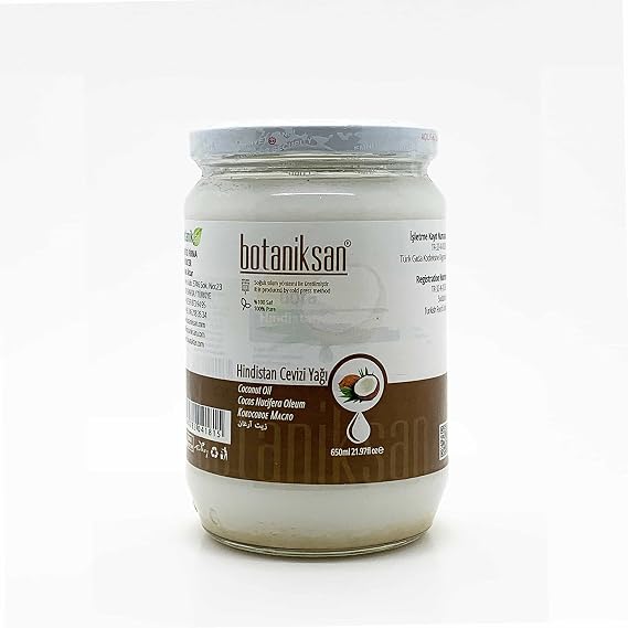 Botaniksan Hindistan Cevizi Yağı 650gr Soğuk Sıkım, Saf, Doğal, Katkısız