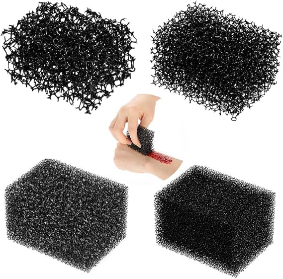 4 Types Stipple Sponge, Halloween Makeup Sponge, Black