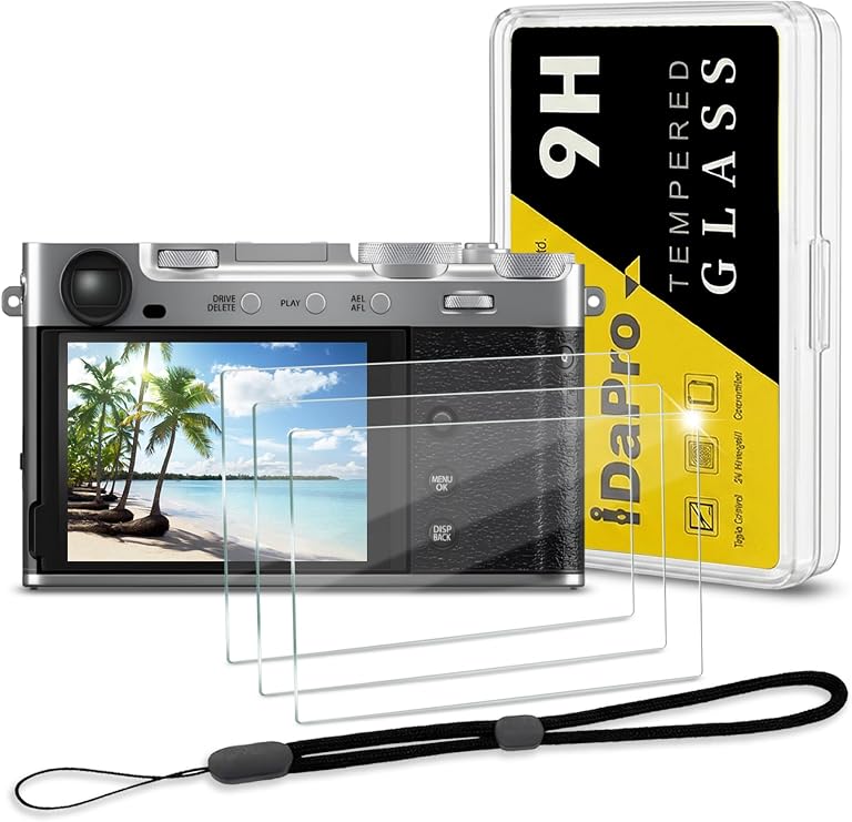 iDaPro Screen Protector for Fujifilm X-E5, 9H Tempered Glass