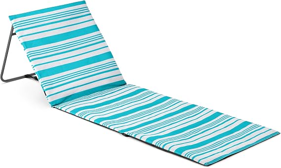 Trail Folding Beach Mat with Backrest, Fast-Drying Polyester