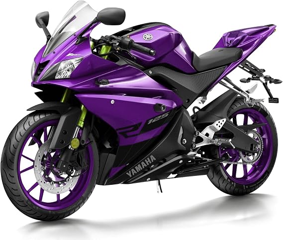 Hongben MOTO ABS plastic Motorcycle Injection Pre-Drilled Hole Cowl Fairings Bodywork Kit Complete Set For R125 2008-2013/2014-2018 (2008-2013, B)