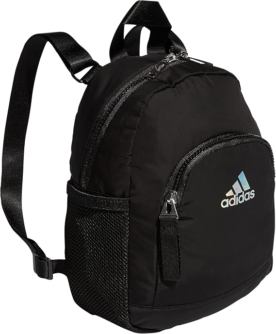 adidas Unisex's Linear 3 Mini Backpack Bag, Black, 10.5 inch x8.5 inch x4.25 inch