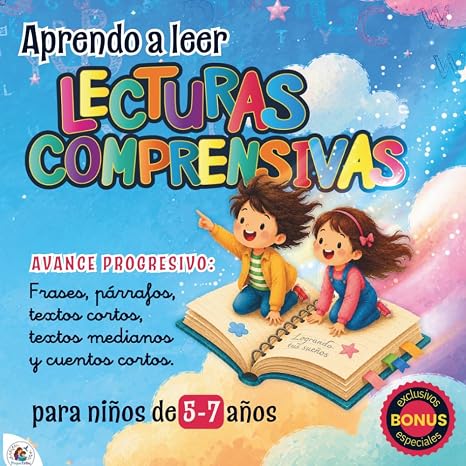 Lecturas comprensivas para aprender a leer y escribir: Cuaderno de lecturas comprensivas de distintos niveles con avance progresivo para niños de 5 a ... Enfoque Montessori. Educación Primaria.