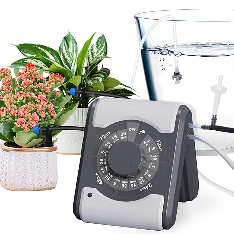 Automatic Drip Irrigation System for Houseplant Auto Easy DIY Watering Device Supported 10 Pots Indoor Plants with Anti-Siphoning Device