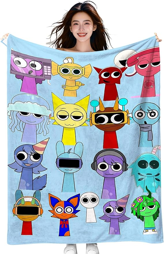 Anime Blanket, Anime Throw Blanket, Living Room Sofa Blanket
