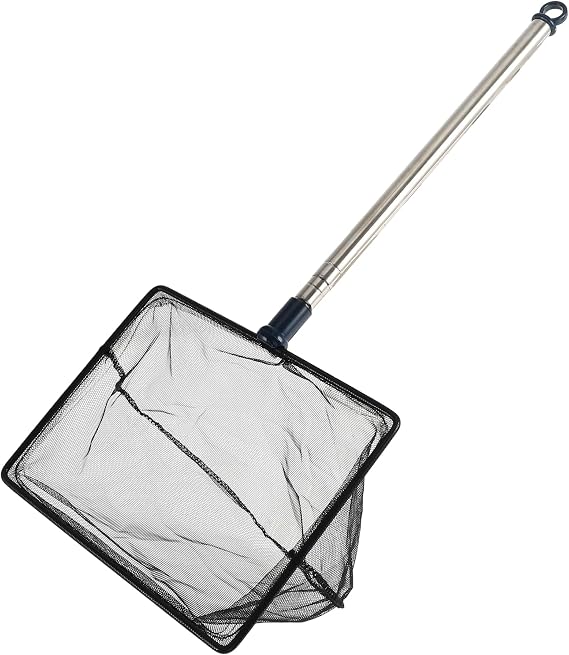 Fish Tank Net, Fine Mesh Aquarium Fish Net, Long Handle Fish Net