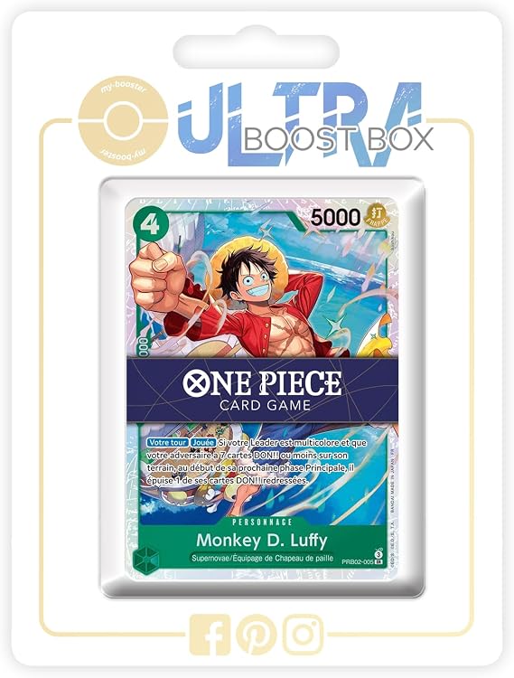 Monkey D. Luffy 005 Super Rare - my-booster X One Piece The Best Vol.2 (PRB-02) - Box of 10 One Piece French Cards