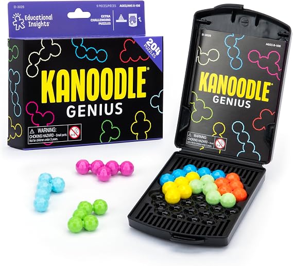 Learning Resources Kanoodle Genius 3D Logic Puzzle Game Ages 8+