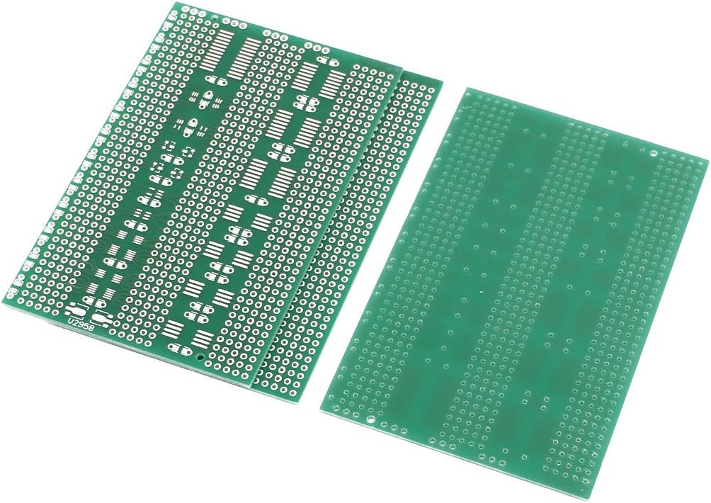 sourcingmap 3 Pcs Single Sided Surface Mounted Devices Prototype Solderable Universal PCB Board 11x7cm