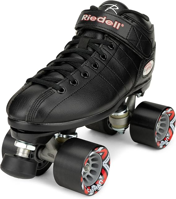 Riedell R3 Quad Roller Skates - Black (US 4)