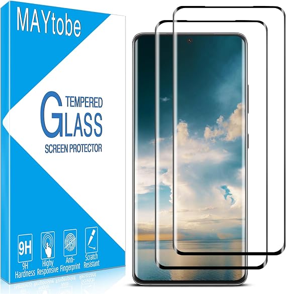 MAYtobe 2 Pack Screen Protector for Samsung Galaxy S21 Ultra Tempered Glass