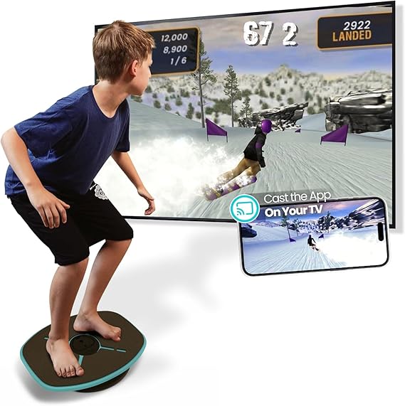 GoBalance Premium Interactive Wooden Balance Board Bluetooth App