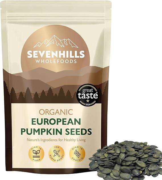 Sevenhills Organic Austrian Shelled Pumpkin Seeds 1.8kg, Raw, Unsalted