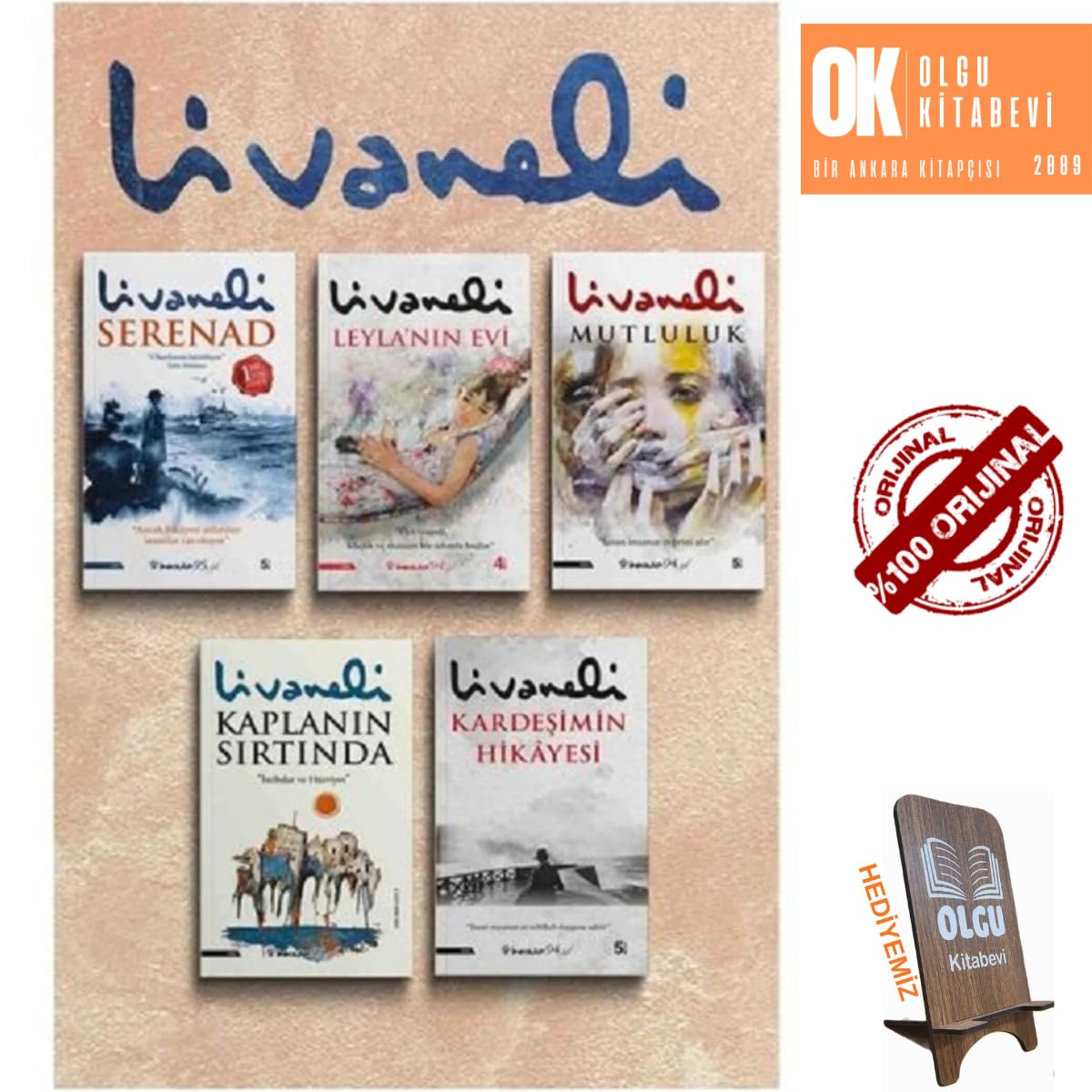 mutluluk - kaplanın sırtında - Leylanın Evi - Serenad - kardeşimin hikayesi  5 kitap set - zülfü livaneli Kağıt Kapak – 1 Ocak 2024