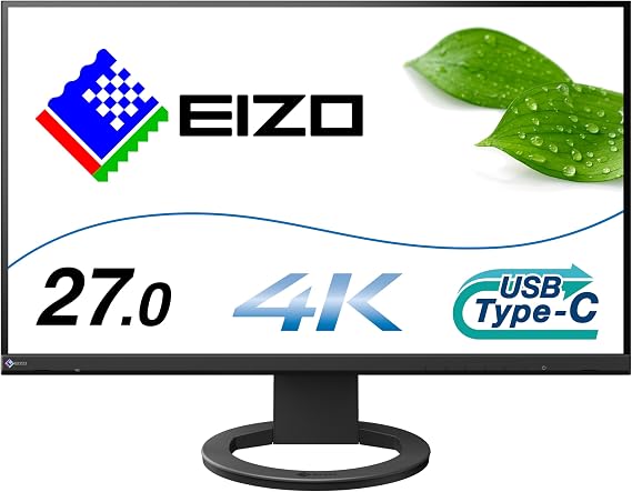 Eizo FlexScan EV2740S computer monitor 68.6 cm (27") 3840 x 2160 pixels 4K Ultra HD LCD Black