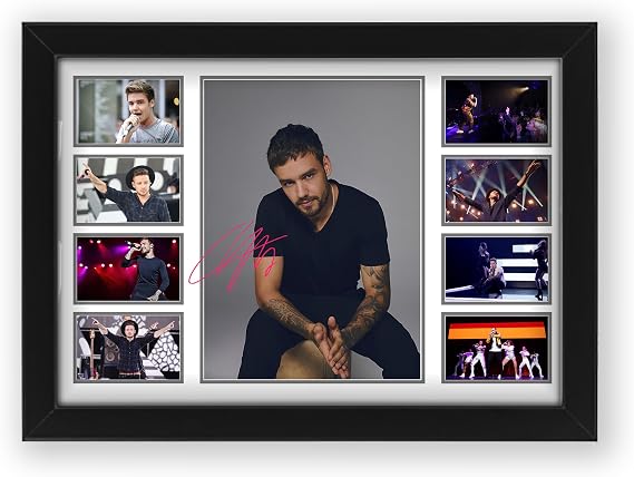 AllStarMedia Tribute to Liam Payne Inspired Pop Music Poster Print | Fan Art Style British Singer Wall Art | Contemporary Music Home Décor Artwork | Limited Edition Print | A4 Framed (30 x 21 CM)