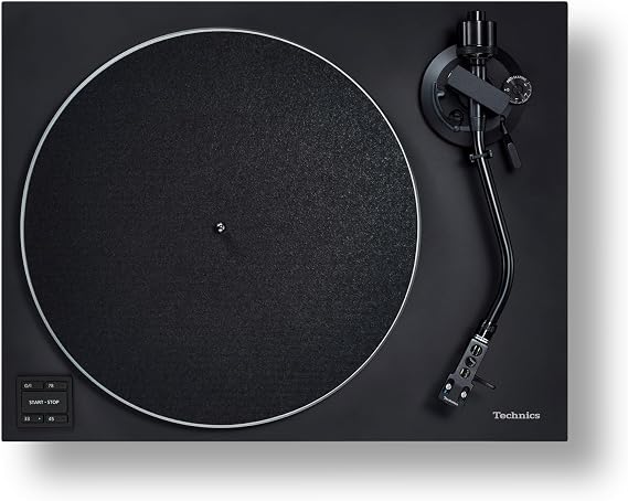 Technics SL-40CE-K Direct Drive Turntable System, Coreless Motor, Built-in Phono EQ, AT-VM95C Cartridge, Aluminium Platter, Black