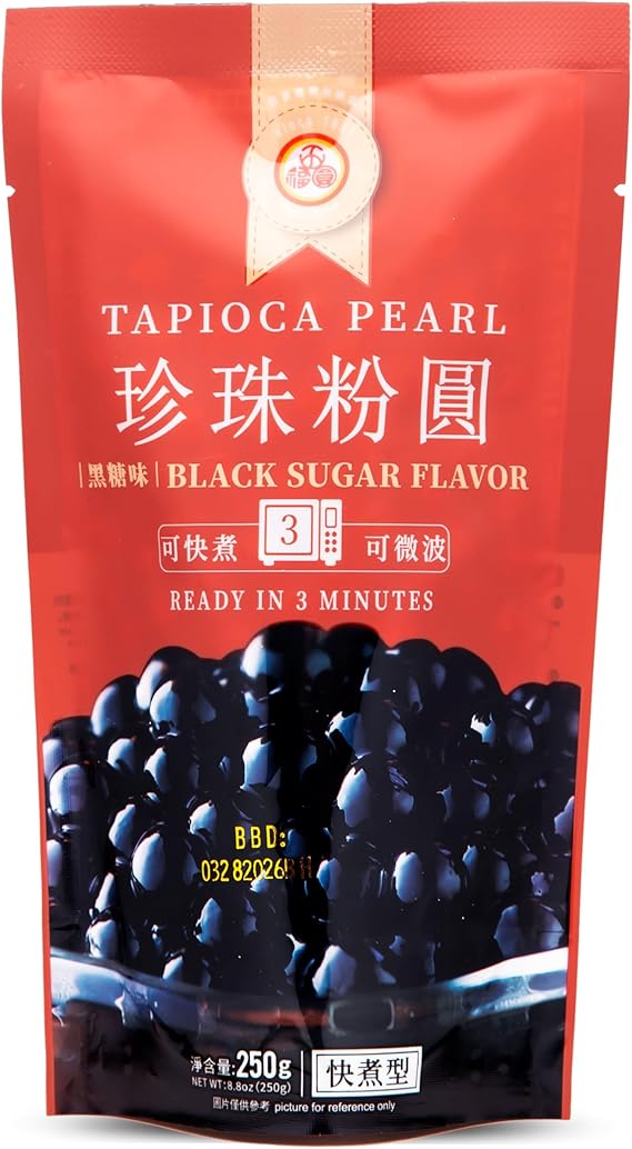 Wu Fu Yuan Black Tapioca Pearl, Packaging May Vary, 250 g