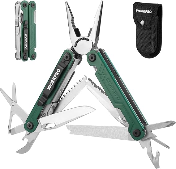 WORKPRO 18 in 1 Multitool Pliers
