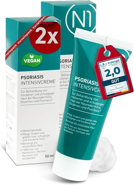 N1 Psoriasis Intensive Cream 100 ml - Cream Against Psoriasis and Itching