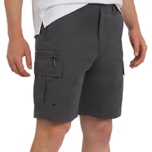 Quiksilver Mens Cargo Shorts Regular Fit Fixed Waist Water Friendly Active Hybrid Cargo Shorts (32-42