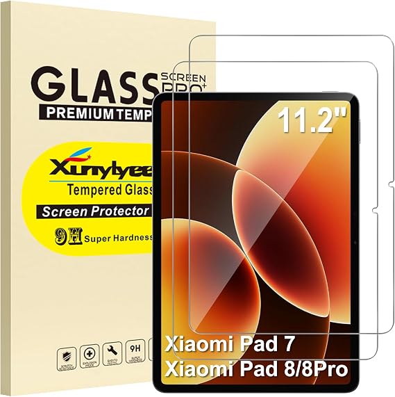 XunyLyee 2 Pack Screen Protector for Xiaomi Pad 8/ Pad 7 11.2 Inch