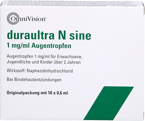 Duraultra N Sine 1 mg/ml Eye Drops for Conjunctivitis Pack of 10 Single Dose Pipettes