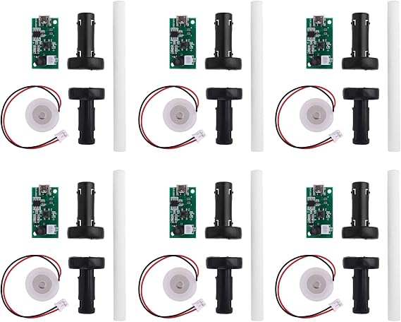6pcs USB Humidifier Module, Ultrasonic Humidifier Plate Disc 5V Atomization Drive Board with Spray Circuit Humidifieration Replacement Part DIY Home