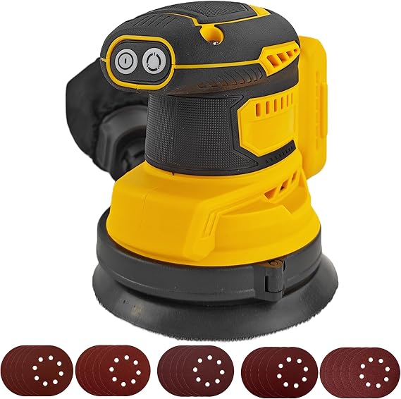 Cordless Orbital Sander Compatible with Dewalt 18V
