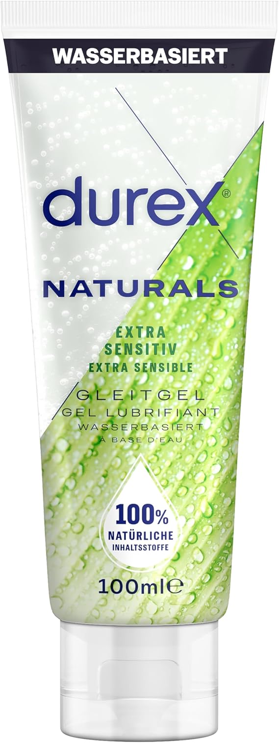 Durex Naturals Pure, 100ml, Water Based Lube, pH Friendly, Non Sticky