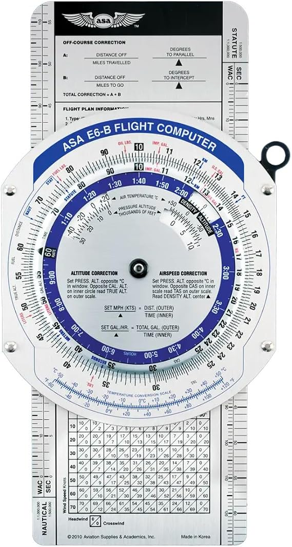 ASAs Color E6B Flight Computer