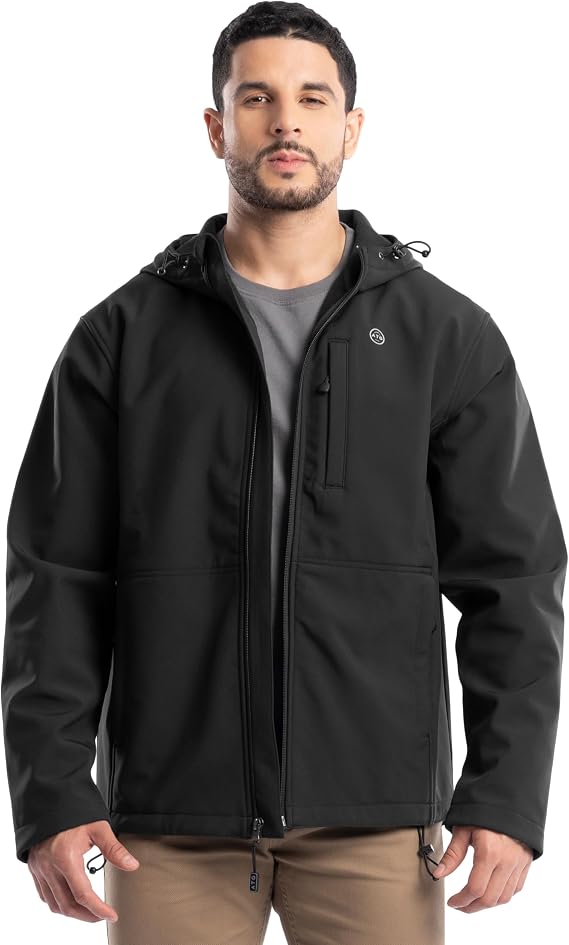 ATG Men's Soft Shell Hooded Jacket Jacket (pack of 1)