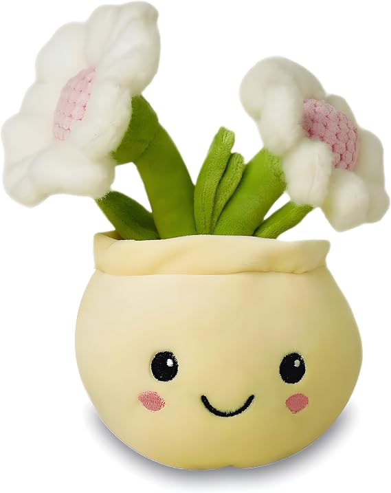 Daisy Plant Plush Toy Kawaii Plushie, 10" (Style One)